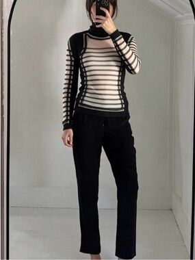 JPG 90s wool and mesh vintage top